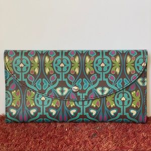 Fossil Genuine Leather Multi Travel Wallet NWOT